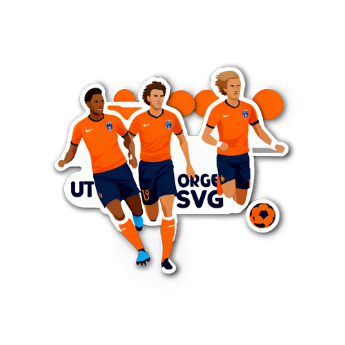 Krachtig en Trots: 'Oranje Boven' Sticker Vandaan!