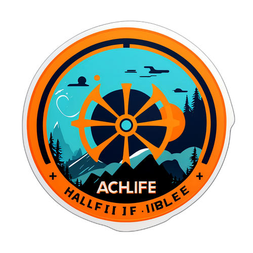 Логотип Half-Life 3 с таинственной атмосферой и элементами научной фантастики