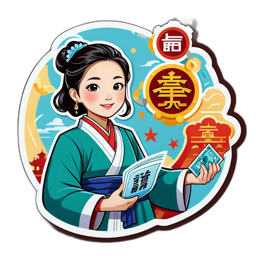 冤偿喜悦的古装女性