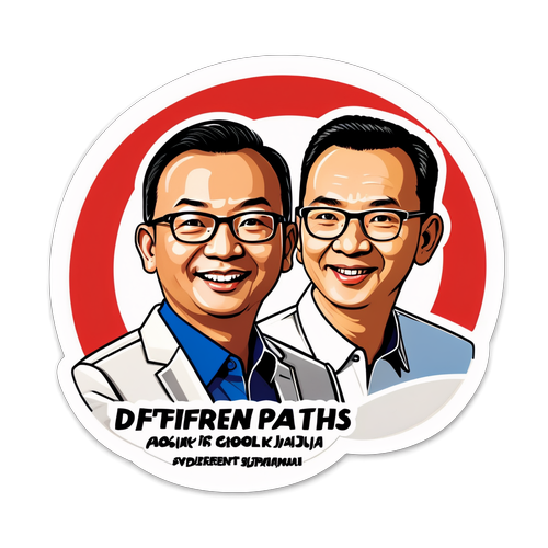 Jalan Berbeda, Satu Tujuan: Stiker Inspiratif Anies dan Ahok yang Harus Kamu Miliki!