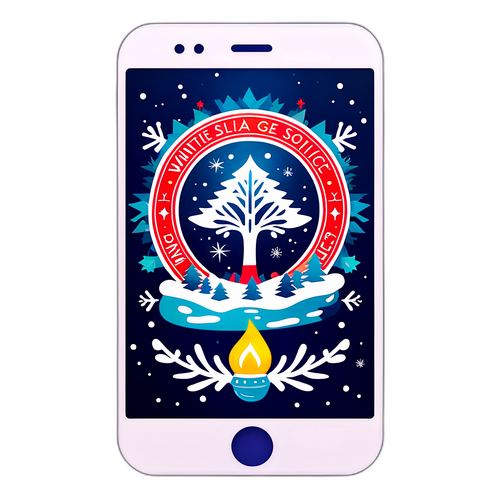 冬至祝賀手機貼紙