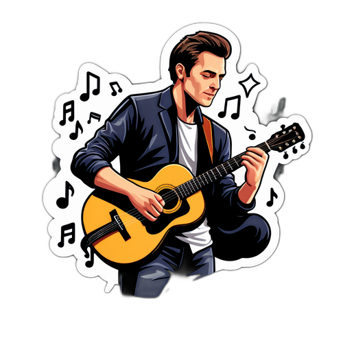 Sticker cu Stefan Banica la concert