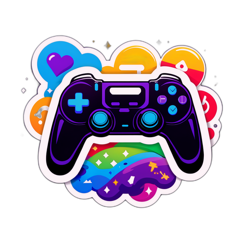 Διασκεδαστικό αυτοκόλλητο με το λογότυπο Twitch