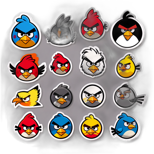 Angry Birds békét hirdető matricák