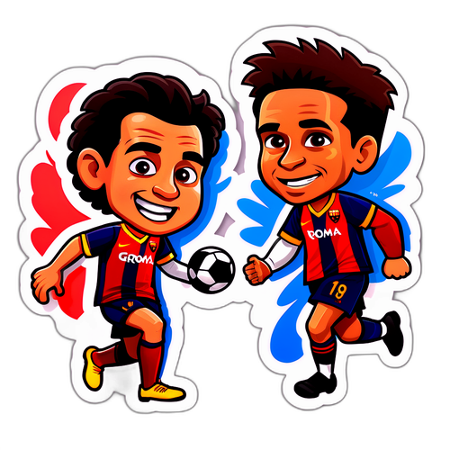 Stickers Rivaliti Roma dan Genoa