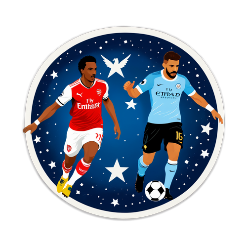 Desain Stiker Arsenal vs Man City