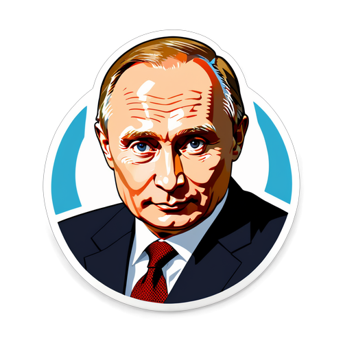 Waldimir Putin - grafika w stylu bold