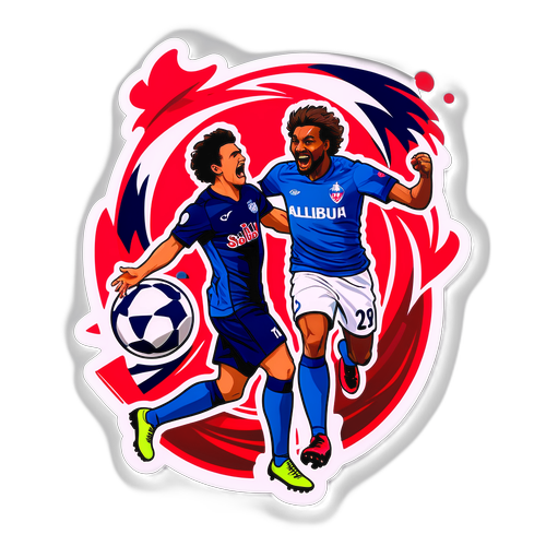 Indrukwekkend Voetbalmoment Stickers