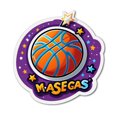 Magandang Badge ng Basketball at Mahika