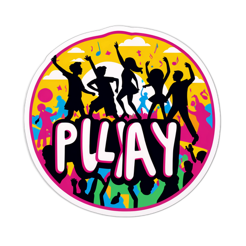 Speel Sticker voor Muziekfestival