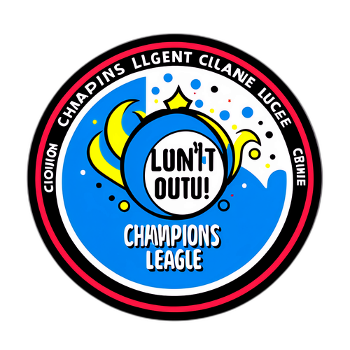 Sticker Tema Bola Sepak: Perlawanan Liga Juara—Jangan Lepaskan!
