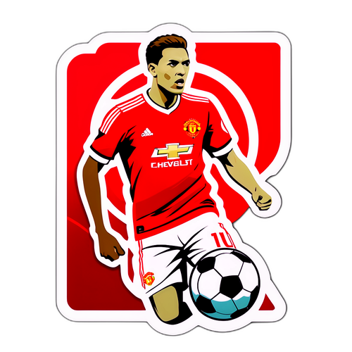 מדבקת כדורגל של מנצ'סטר יונייטד