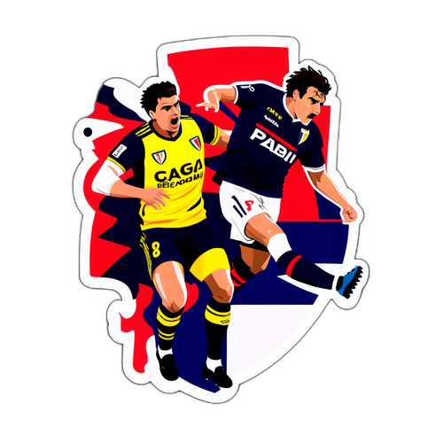 Pertarungan Intense Antara Pemain Parma dan Cagliari