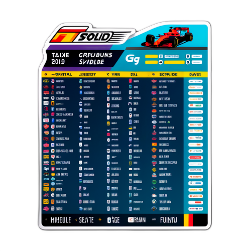 Formel 1 Schema med coola grafiker