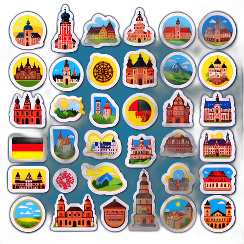 Autocolante tematice din cultura germană și slovacă