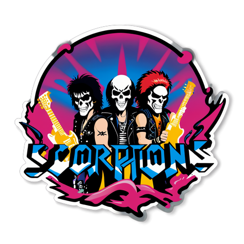 Rock die Wand! Der Scorpions Sticker, der dein Inneres zum Toben bringt!