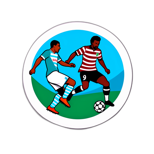 Sticker derby iconique entre Fluminense et Grêmio