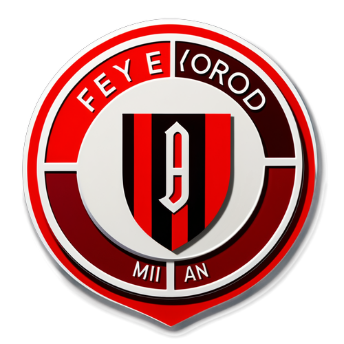 Logo Feyenoord Bergaya dengan Jersey AC Milan