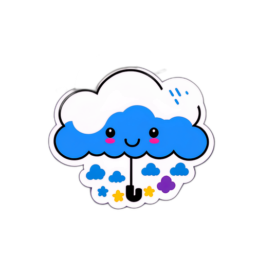 Malikhain na Sticker sa Panahon