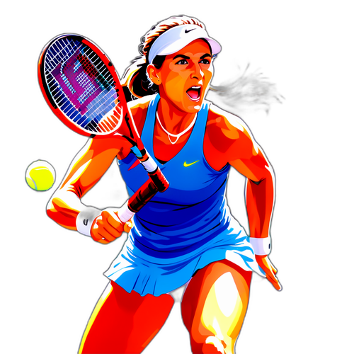 Monica Seles en action