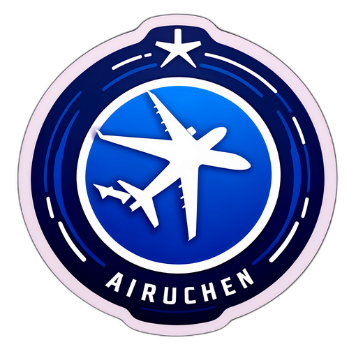 인천공항 항공사 실루엣 스티커 디자인