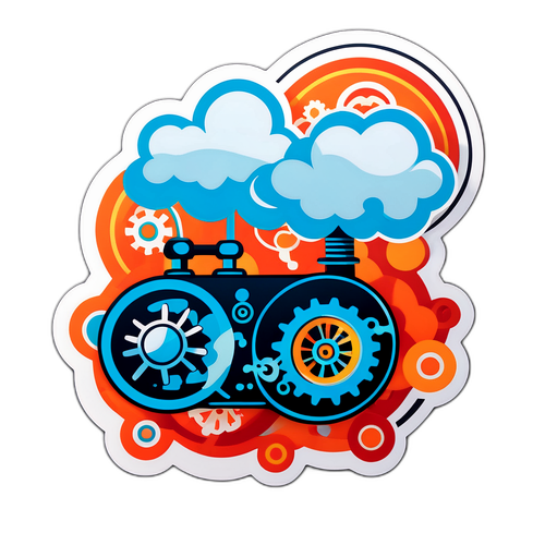 Αυτοκόλλητο Μηχανής Ατμού