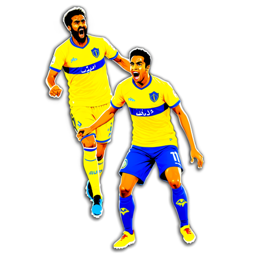 Ilustrasi Dramatis Al-Nassr vs Al-Ittihad