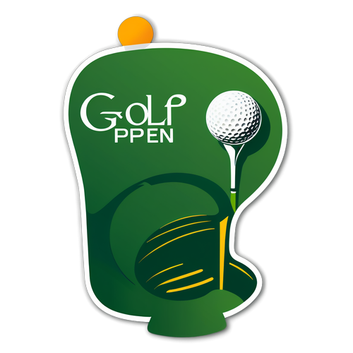 Opdag Elegancen: Minimalistisk Golfsticker til Den Irske Open!