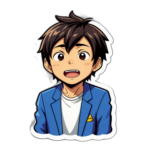 面白いキャラクターステッカー