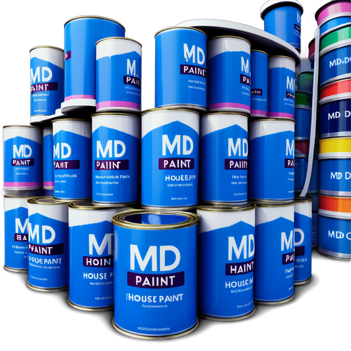 Nhiều can sơn nhà MD PAINT