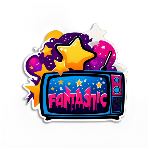 Fantástico: Estrelas e Televisão - O Sticker que Você Precisa Ter!