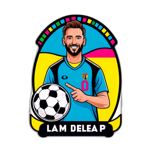 Sticker Lencana Bola Sepak Liam Delap