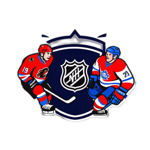Animated NHL Hockey Players Sticker