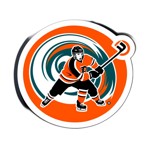 Hurricane vs Flyers Rivalry Sticker