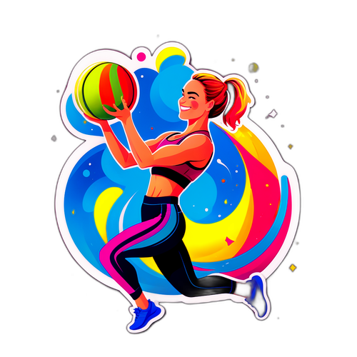 Jørgine Massa Vasstrand Fitness Klistermerke