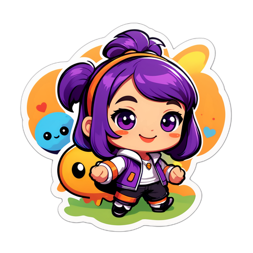 Sticker jucător de Twitch cu avatari adorabili
