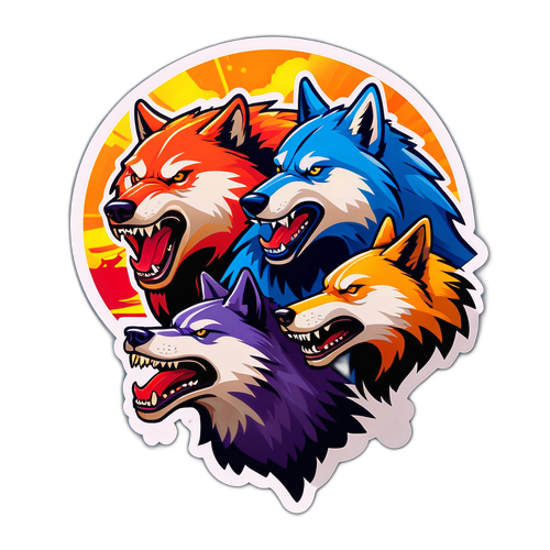 熱対ウルフのバトルアートデザイン