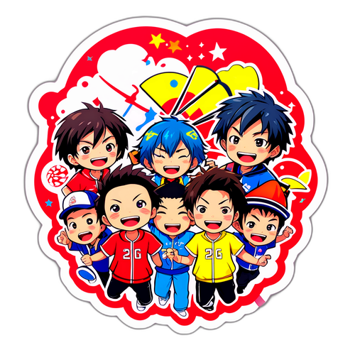 大輔元樹を応援するファンたちの賑やかなデザイン