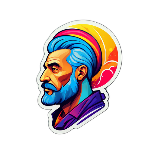 Yusuf Akçiçek'in Sanatını Yansıtan Renkli Sticker