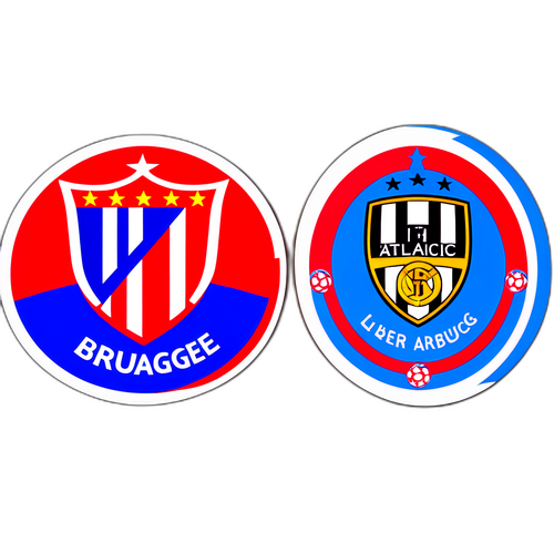 สติกเกอร์การพบกันระหว่าง Atlético Madrid และ Club Brugge
