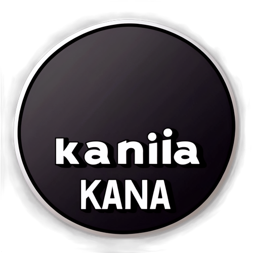 Minimalist Kania Sticker: Elegance in Modern Design!