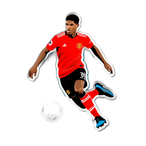 Stiker Whimsikal Marcus Rashford dalam Aksi