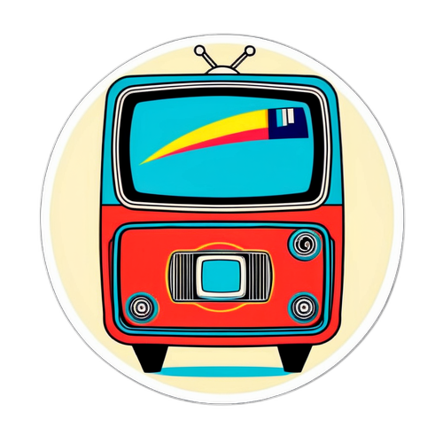 Diseño de logo para América TV en estilo retro