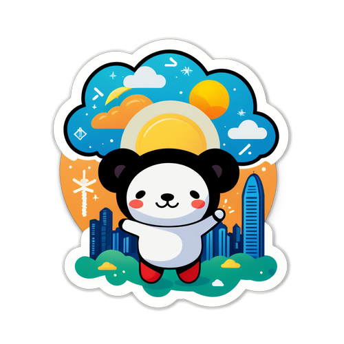 香港天文台可愛吉祥物貼紙