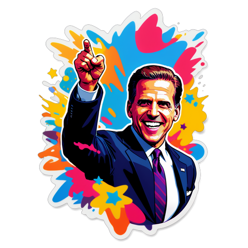 Get Ready for Biden's Wild Ride! This Colorful Sticker Will Make You Smile!