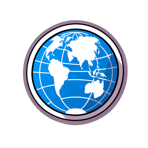 כדור הארץ עם קווים מחברים המייצגים חדשות עולמיות