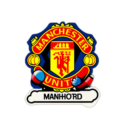 Retro stylizowany emblemat Manchester United