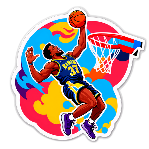 Dynamic Dunking Illustration