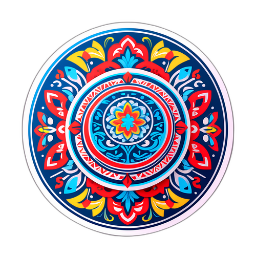 Наклейка для Броварів, що поєднує етнічні мотиви та сучасність