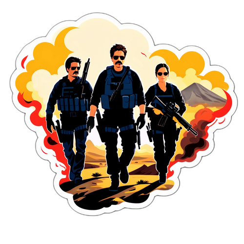 Synkeä ja jännittävä Luo-tarra Sicario-elokuvasta